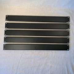 5 Middle Atlantic 19″ Rack 1RU Empty Space Covers Solid Black