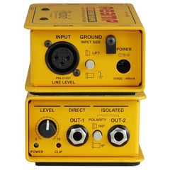 Radial Engineering R8001028 X-Amp Active Re-Amplifier Yellow