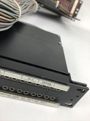 ADC 96 Bantam TT patchbay connected to ADC UP-96NMKII PPC RACKMOUNT PATCHBAY 2