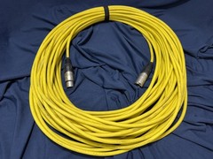 100′ XLR Microphone Cable Neutrik w/ Canare Star Quad Yellow