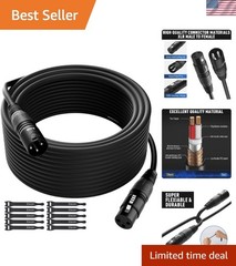 150 Feet, Heavy Duty Balanced XLR Speaker Cable From 25-200FT 3-Pin Shielded …