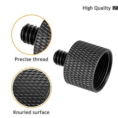 Frgyee 5/8 to 1/4 Adapter, Mic Thread Adapter 5/8″ Female 2pc, 2pc