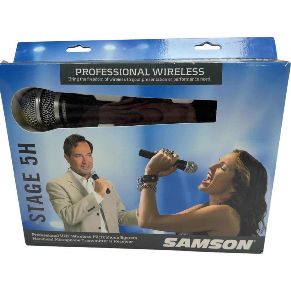 Samson Stage 5H Professional Wireless Microphone System with VHF Receiver