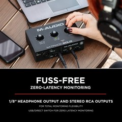 M-AUDIO M-Track Solo USB Audio Interface for 48kHz / 1 XLR in, Black