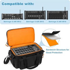 Professional Padded Mixer & DJ Gear Travel Bag for Behringer XR Series
