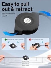 16-Pin OBD2 Automatic Retractable Extension Cable for OBDII Diagnostic
