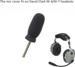 10 Pack Soft Foam Windscreens For David Clark Lightspeed Headset Microphones