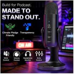 Plug-and-Play USB Microphone for Content Creation