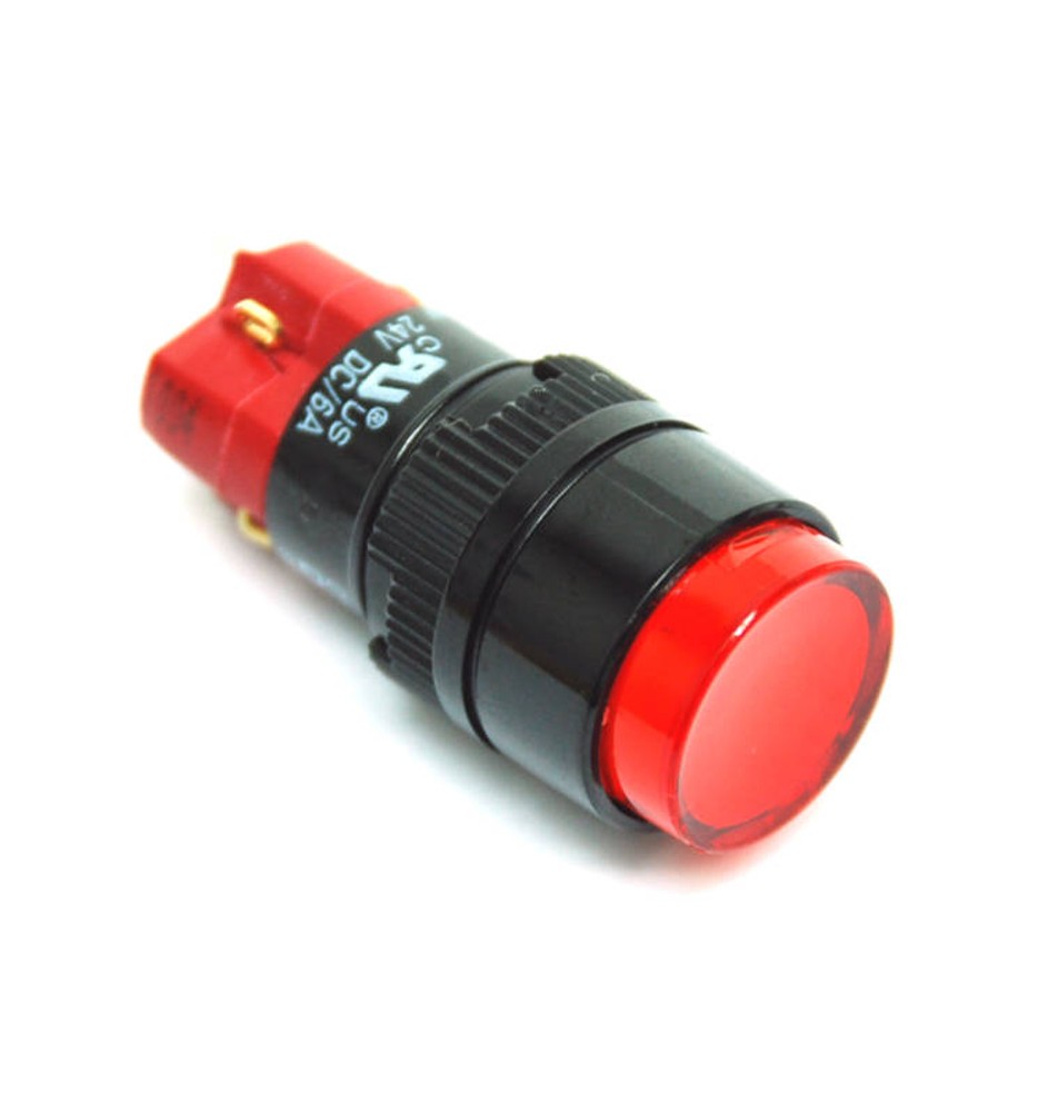 1pc DECA Push button Switch D16LMR1-1ab SPST Momentary Bulb Lamp= ACDC 24 or 12V