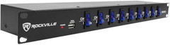 RDF9U 15A 1U Rack Mount Power Supply Strip, 9 Outlets with Switches, USB Chargin