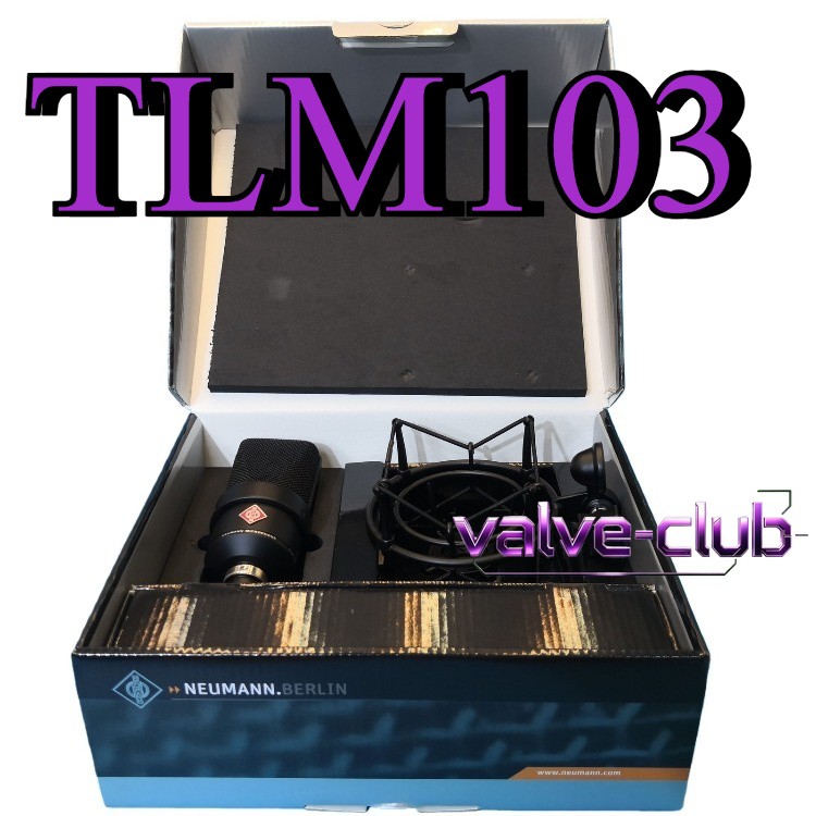 TLM 103 Black Condenser Studio Vocal Mic New Box Shock Mount Included