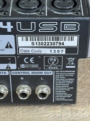 Behringer Xenyx 1204USB Mixer with USB Tested