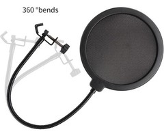 Professional Microphone Filter / Pop Shield – 360° Flexible & Duel Layered NEW