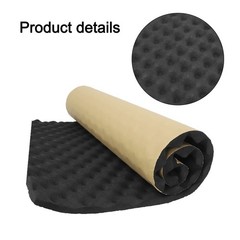 Acoustic Foam Insulation Wall Car Studio Sound-proof Dampening Pad 100*50cm New