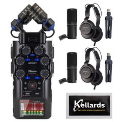 Zoom H6studio 6-Track 32-Bit Recorder with ZDM-1 Mic Pack & Accessories