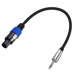 Speakon to 1/4″ Mono Speaker Cable 6.35mm TS Plug to Speakon Male Speaker Wire