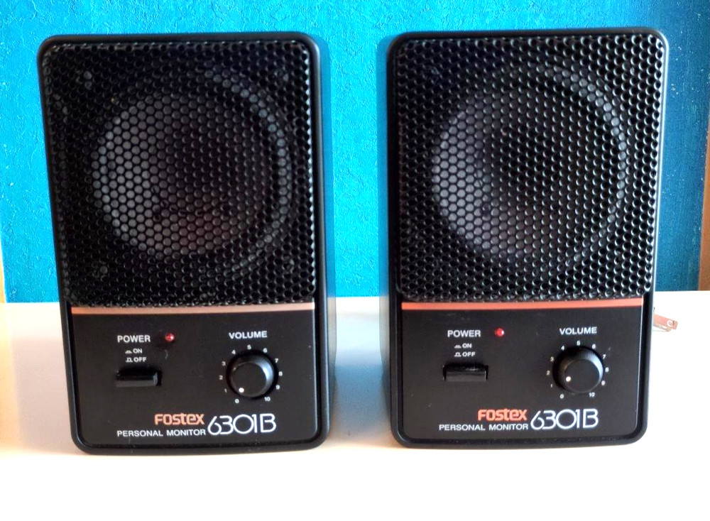 FOSTEX 6301B-H Active Monitor Speakers Pair Analog Professional Studio Audio