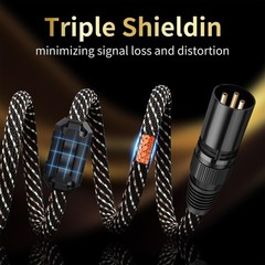Audiophile 6.56ft HiFi Audio Cable–RCA to XLR ,2Pack,4N OFC Core,Gold-Plated …
