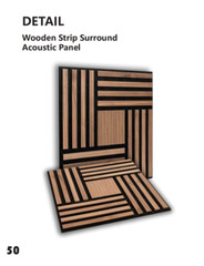 Acoustic Slatted Wood Panel 4Pcs Per Pack (Wooden Strip)