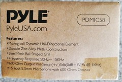 Pyle PDMIC58 Professional Moving Coil Dynamic Handheld Microphone Brand NEW!