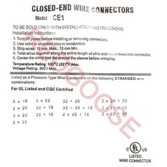 REDGOOSE 500PCS Closed End Crimp Connector 26-12 AWG Nylon Wire Connectors…