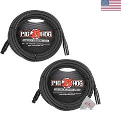Top Quality 20′ Braided XLR Cable 2-Pack – Ideal for Studio and Live Use