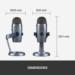 Blue Yeti Nano Premium USB Microphone – Shadow Gray: Cardioids & Omnidirectional