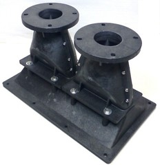 LASE 13″ x 8″ Dual 2″ Bolt-On Line Array Long Throw Compression Horn