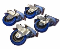 RCF AC-4CASTER-SET-LOCK (4-Pack) 4″ Locking Casters for Subwoofer/Sub Speaker