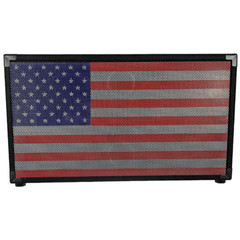 2×12 Guitar Speaker Cabinet – 8 ohms with Interchangeable USA Flag Grille