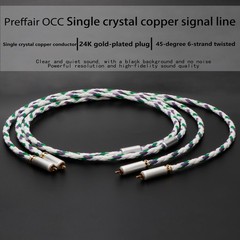 Preffair Reference 3 Balanced HiFi Audio RCA Cable OCC Signal Interconnect Cable