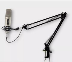 Pyle Universal Table Clamp Boom Shock Microphone Mount PMKSH01