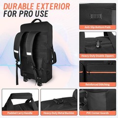 Rolling DJ Controller Case for DDJ-400/800/1000 FLX4 REV7 REV5 GRV6 Bag