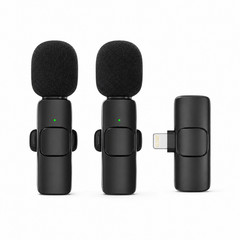 3 in 1 Wireless Clip-on Microphones for iPhone, Camera, iPad, Mini microphone