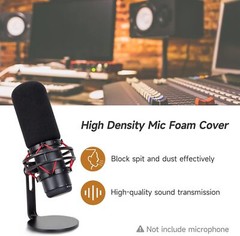 Hyperx Quadcast Windscreen – Microphone Foam Covers Pop Filter Compatible with H