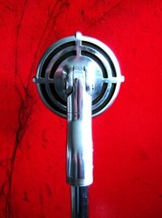 Vintage RARE 1940’s Shure 730B Crystal microphone w Astatic stand Billie Holiday