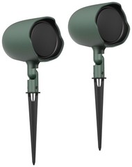 (6) JBL GSF3-GN 6.5″ Landscape Ground Stake/Wall 70v Commercial Speakers+Amp