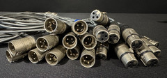 12 Channel 82ft (25m) Cannon Multipin Snake + XLR Fan In/Out Audio Stage Cable