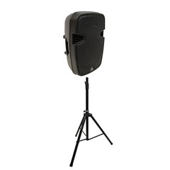 Harmony Audio 15″ Bluetooth Powered PA Speaker with Tripod Stand