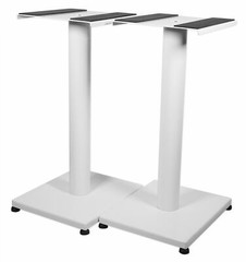 Pair 21” Steel White Stands For Yamaha HS5 Studio Monitors Robust Metal Poles