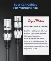 XLR Microphone Cables 6ft 10-Pack Balanced Shielded for Studio Podcast