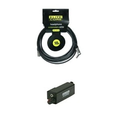 18′ In-Ear Monitor Headphone Extension Cable & Beltclip w/Volume for Aviom A 16