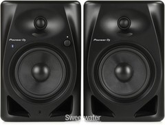 Pioneer DJ DM-50D-BT 5-inch Desktop Active Monitor Speaker Pair with Bluetooth –