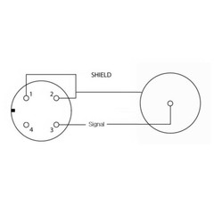 Hirose 4Pin HR10A to Microdot 3″ cable for Audio Technica Microphone headphone