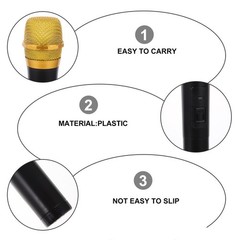 Pretend Play Mic Prop Simulation Cosplay Microphone Plaything for Stage