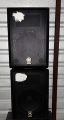 PAIR of Yamaha A12M 12″ 2-Way Floor Monitor Passive Speakers #2124