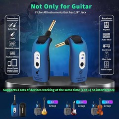 High-Performance A9 Wireless Guitar System with No Latency and 4-Hour Battery