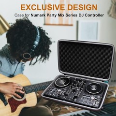 Hard Shell DJ Mixer Case for Numark Party Mix II – Black#$