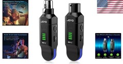 2.4GHz Wireless Microphone System – 4-Channel Transmitter & Receiver for Prof…