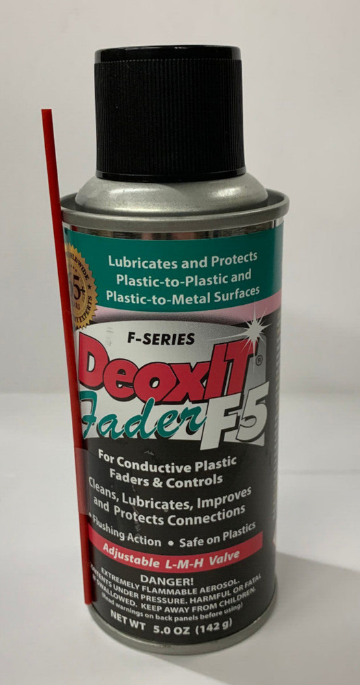 DeoxIT Fader F5S-6H for clean lubricated Faders & Pots 5oz 5% Spray Caig